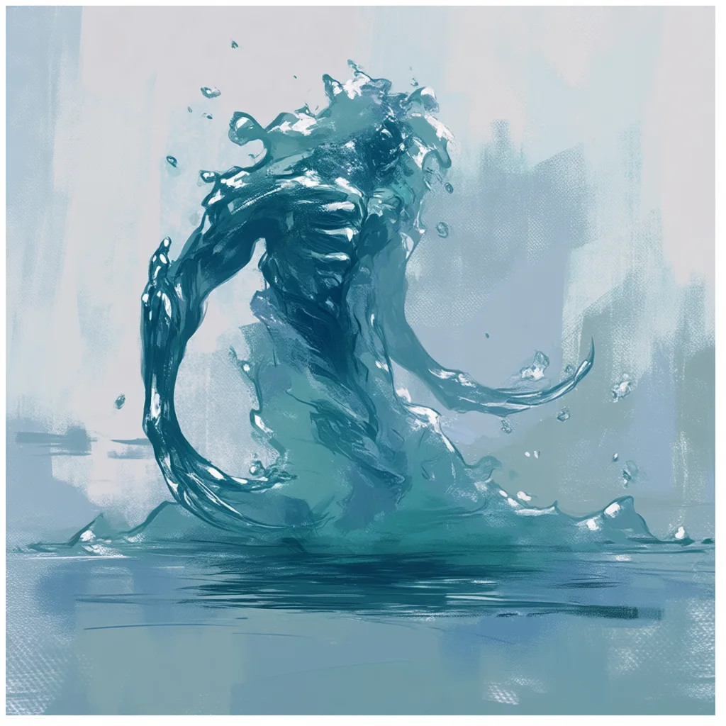 Grand Elementaire d'Eau - Monstre Standard Daggerheart SRD Tier 3 | Bestiaire JDR